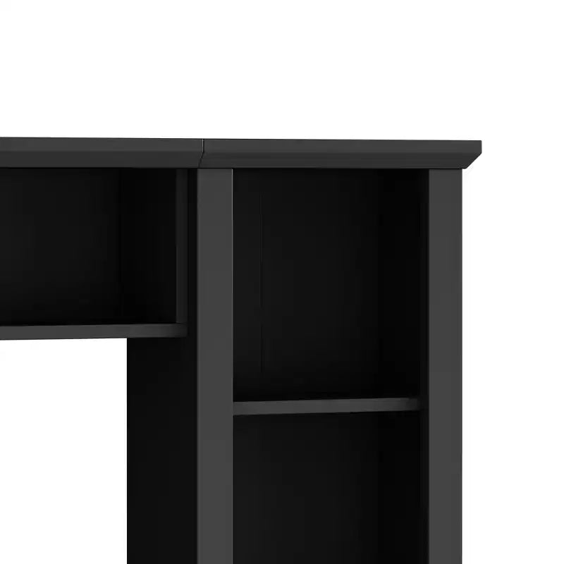 Mobile TV/Libreria Bianco/Nero con Ponte, Porta TV e Mensole, Adatto a TV fino a 75", Montaggio per 2 Persone