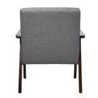 Poltroncina di design in lino beige/grigio/arancione/blu/giallo, stile Mid-Century, seduta singola