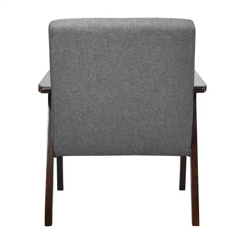 Poltroncina di design in lino beige/grigio/arancione/blu/giallo, stile Mid-Century, seduta singola