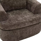 Poltrona girevole a barilotto in beige+marrone / marrone / verde / rosa, a seduta singola