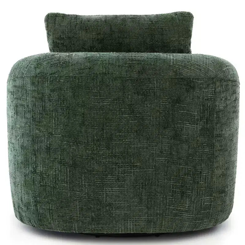 Poltrona girevole a barilotto in beige+marrone / marrone / verde / rosa, a seduta singola
