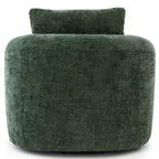 Poltrona girevole a barilotto in beige+marrone / marrone / verde / rosa, a seduta singola