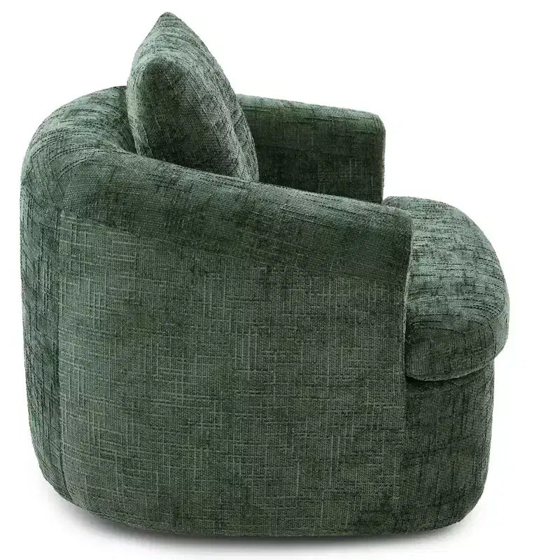 Poltrona girevole a barilotto in beige+marrone / marrone / verde / rosa, a seduta singola