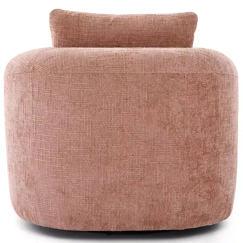 Poltrona girevole a barilotto in beige+marrone / marrone / verde / rosa, a seduta singola