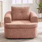 Poltrona girevole a barilotto in beige+marrone / marrone / verde / rosa, a seduta singola