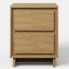 Cassettiera a 2 cassetti, beige/rovere naturale, legno, singola