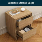 Cassettiera a 2 cassetti, beige/rovere naturale, legno, singola