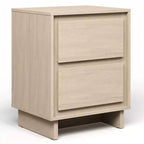 Cassettiera a 2 cassetti, beige/rovere naturale, legno, singola