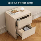 Cassettiera a 2 cassetti, beige/rovere naturale, legno, singola