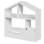 Libreria per Bambini a 2 Livelli con Luce a Sensore di Movimento - Scaffale in Legno, Organizer per Giocattoli, Porta Libri per Camerette, Aule, Sale Giochi