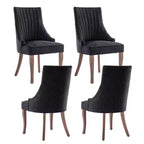 MAYEERTY Set di 2 sedie pieghettate minimaliste, morbida imbottitura, gambe in legno massello, per uso domestico