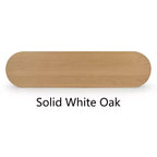 Consolle Ovale da 60 con Gambe a Piedistallo in Rattan, Tavolino Stretto da Divano Moderno per Ingresso, Soggiorno e Foyer - Panipeachy
