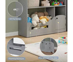 Libreria per bambini, organizer portaoggetti per giocattoli, libreria in legno per bambini con luce con sensore di movimento, libreria a forma di casa delle bambole per cameretta dei bambini