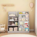 TUYOHW Libreria Moderna per Bambini, Libreria Multifunzionale in Legno con Ripiani Espositivi, Scaffali Espositivi per Camera da Letto, Soggiorno, Sala Giochi