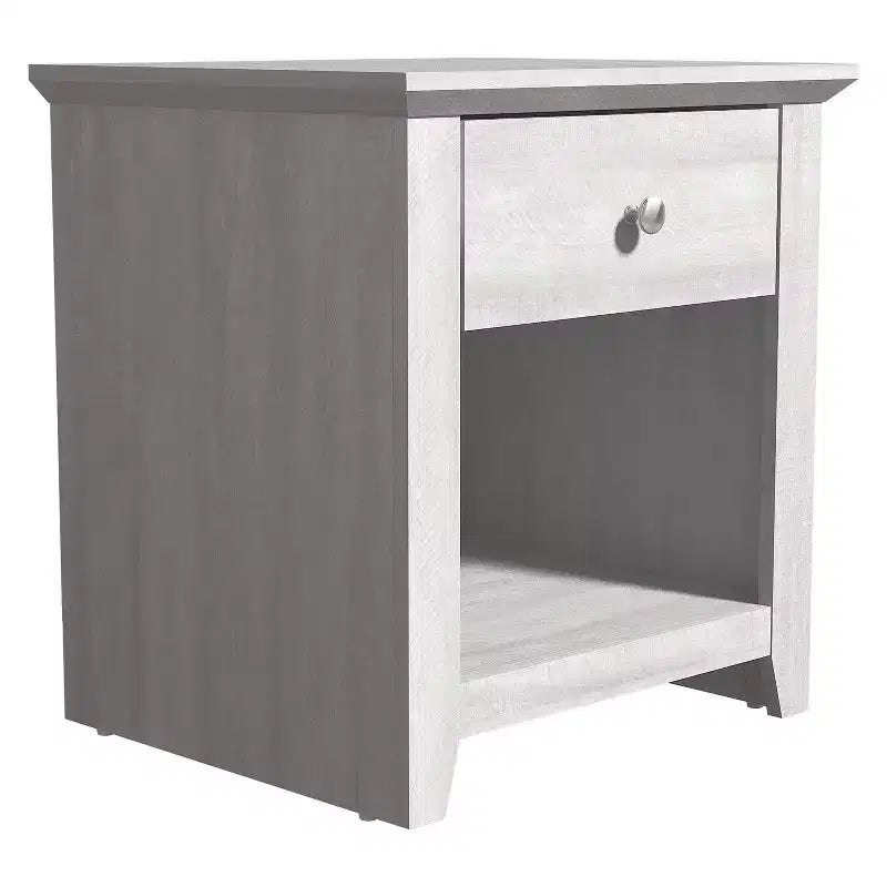 Comodini moderni Galano con 1 cassetto e ripiano aperto, set da 2, 49 L x 43 P x 53 A cm
