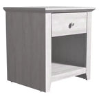 Comodini moderni Galano con 1 cassetto e ripiano aperto, set da 2, 49 L x 43 P x 53 A cm