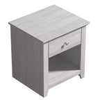 Comodini moderni Galano con 1 cassetto e ripiano aperto, set da 2, 49 L x 43 P x 53 A cm