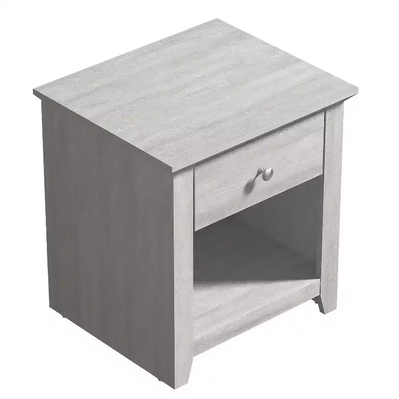 Comodini moderni Galano con 1 cassetto e ripiano aperto, set da 2, 49 L x 43 P x 53 A cm