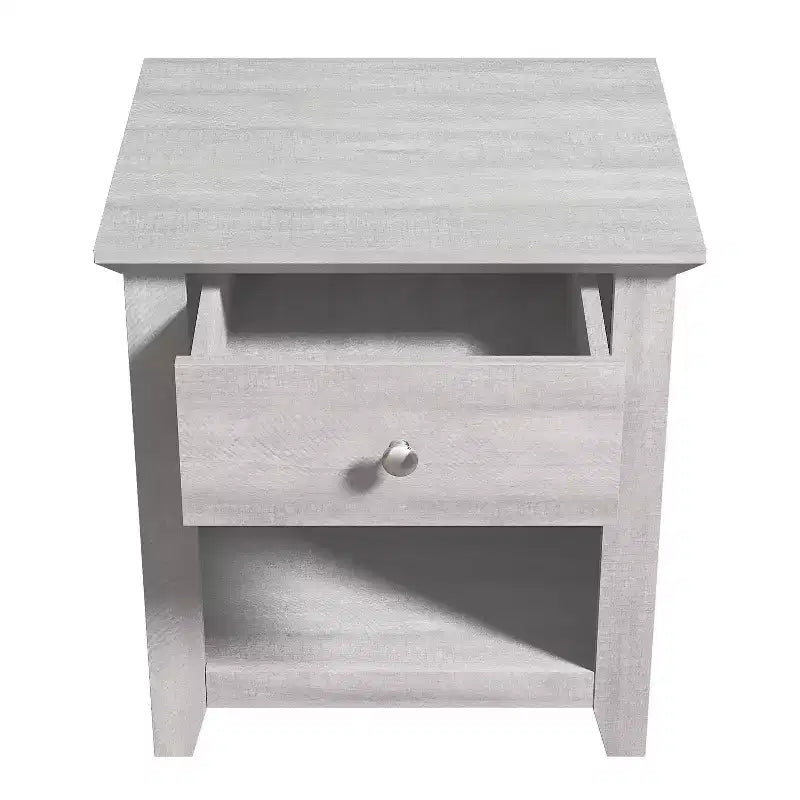 Comodini moderni Galano con 1 cassetto e ripiano aperto, set da 2, 49 L x 43 P x 53 A cm