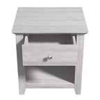 Comodini moderni Galano con 1 cassetto e ripiano aperto, set da 2, 49 L x 43 P x 53 A cm