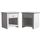 Comodini moderni Galano con 1 cassetto e ripiano aperto, set da 2, 49 L x 43 P x 53 A cm