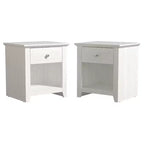 Comodini moderni Galano con 1 cassetto e ripiano aperto, set da 2, 49 L x 43 P x 53 A cm