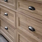 Cassettiera in legno GDFStudio Marlow 52 rustica con 6 cassetti
