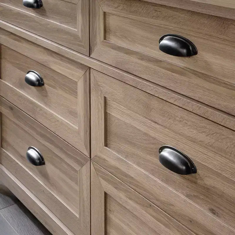 Cassettiera in legno GDFStudio Marlow 52 rustica con 6 cassetti