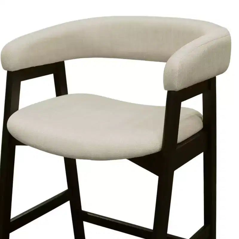 Sedia da bancone vintage nera con braccioli, schienale basso, imbottita, set da 2, 1 posto per sedia