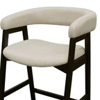Sedia da bancone vintage nera con braccioli, schienale basso, imbottita, set da 2, 1 posto per sedia