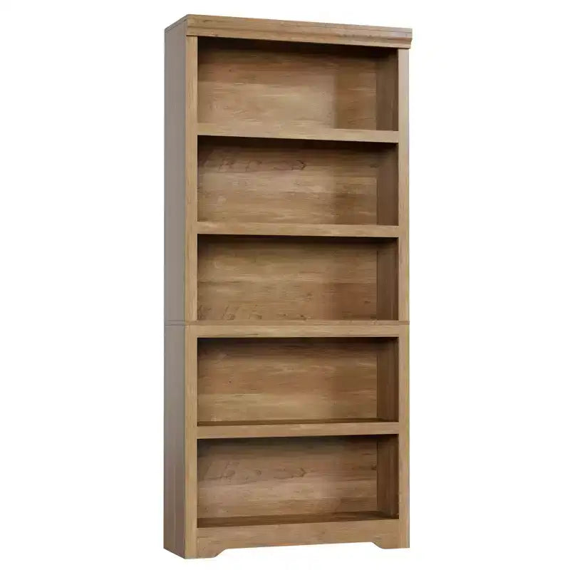 Libreria aperta a 5 ripiani, stile rustico, nera / marrone / grigia / bianca