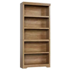 Libreria aperta a 5 ripiani, stile rustico, nera / marrone / grigia / bianca