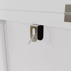 Fasciatoio a cassettiera bianco con cassetti e ante, stile Shaker, uso singolo