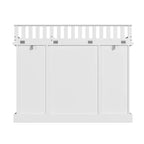 Fasciatoio a cassettiera bianco con cassetti e ante, stile Shaker, uso singolo
