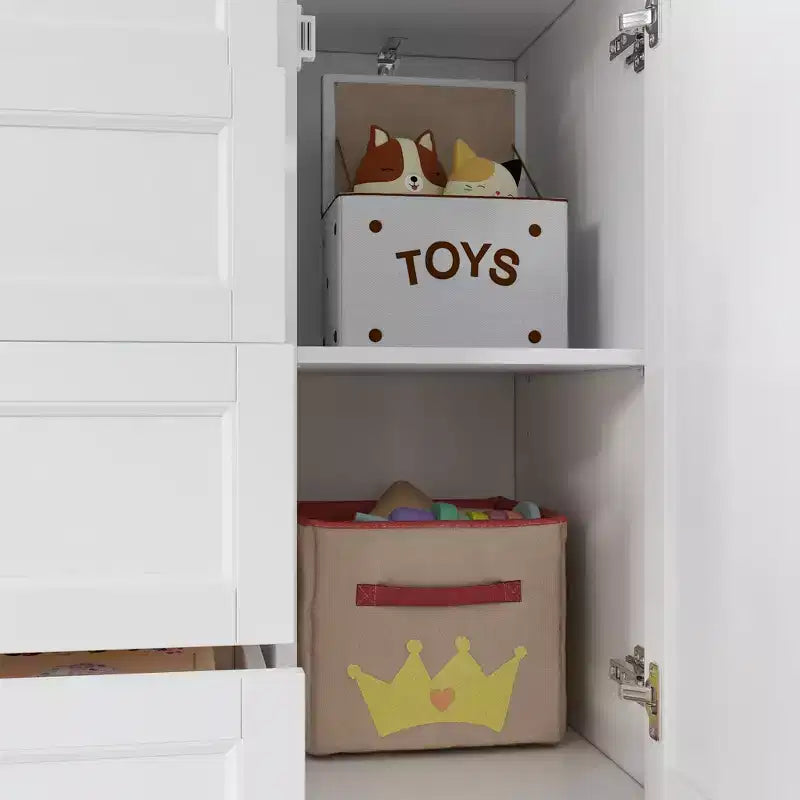 Fasciatoio a cassettiera bianco con cassetti e ante, stile Shaker, uso singolo