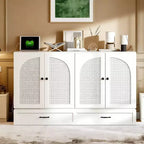 Letto a scomparsa Luxystar Modern Queen in Rattan con Ampio Cassetto per Soggiorno e Camera degli Ospiti