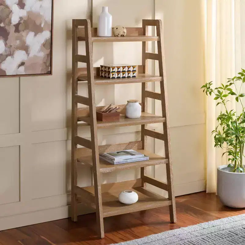 Libreria a 5 ripiani Amanda - Beige - SEI