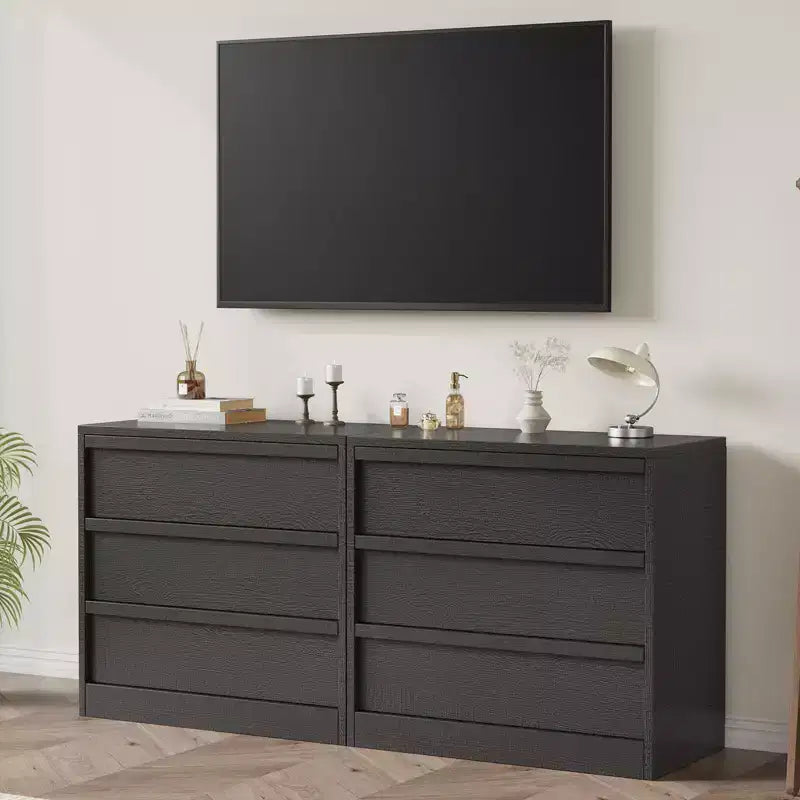 Comodino alto a 3 cassetti 30 - Comodino e tavolino moderno con ampio spazio di archiviazione e kit anti-ribaltamento per camera da letto e soggiorno