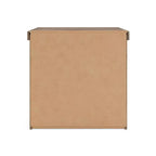 Comodino Ashley Contoura a due cassetti con design d'autore, effetto legno rustico marrone chiaro con ricarica USB
