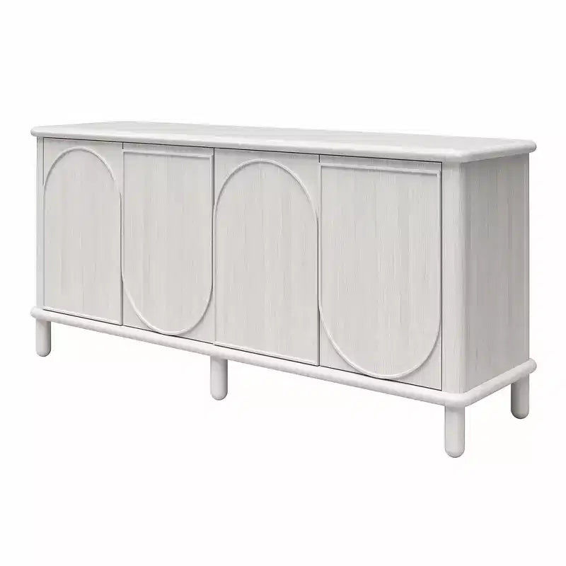Mobile credenza in legno rustico Abigail di GDFStudio con ripiani regolabili