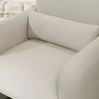 Poltrona a botte moderna Diane GDFStudio rivestita in ciniglia con cuscino